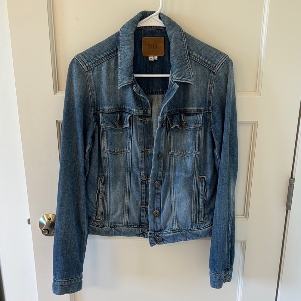 PAIGE Blue Jean Jacket Classic Denim Style